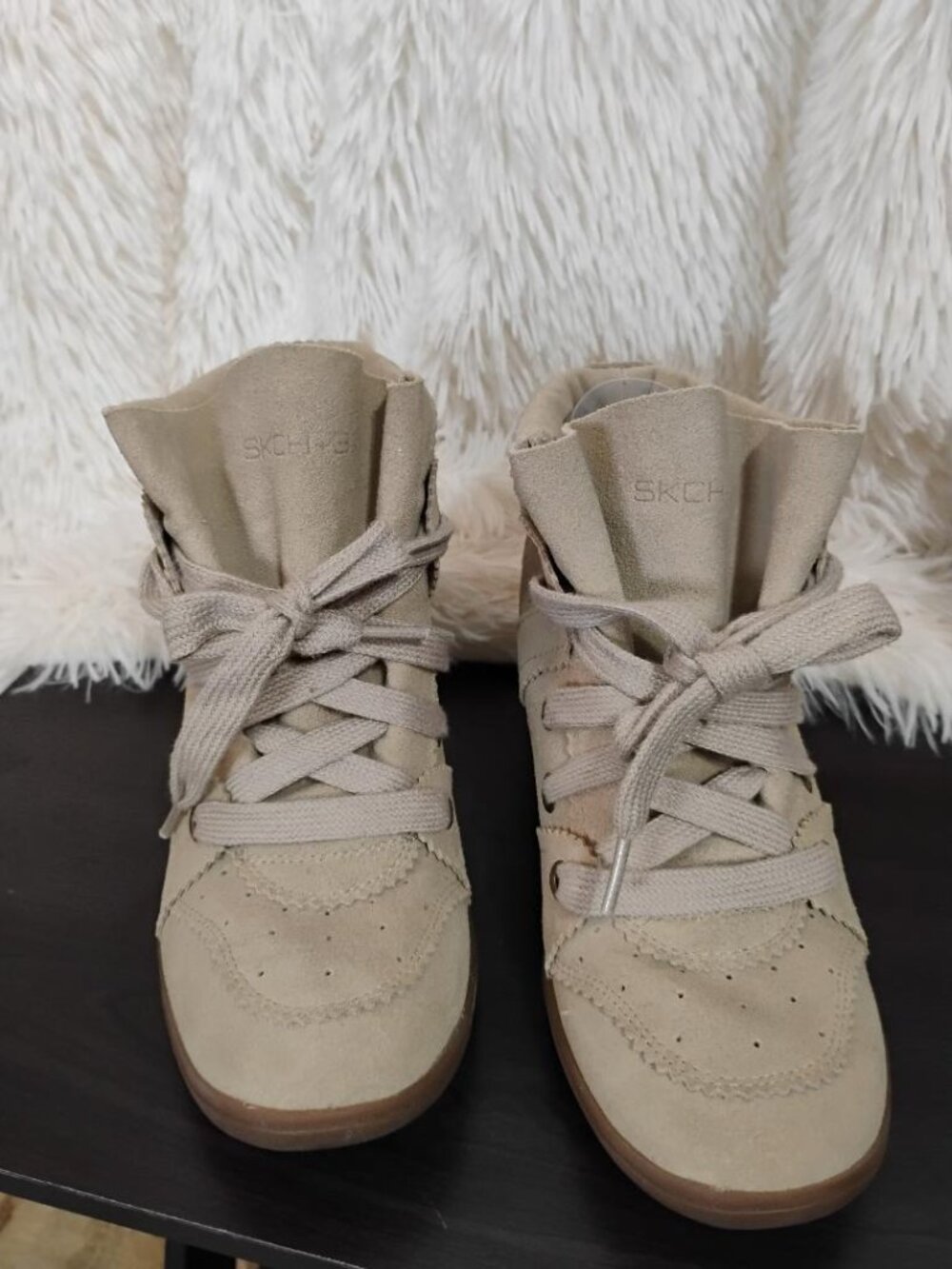 Skechers SKCH-3 wedge sneaker boots Size 8.5 EUC